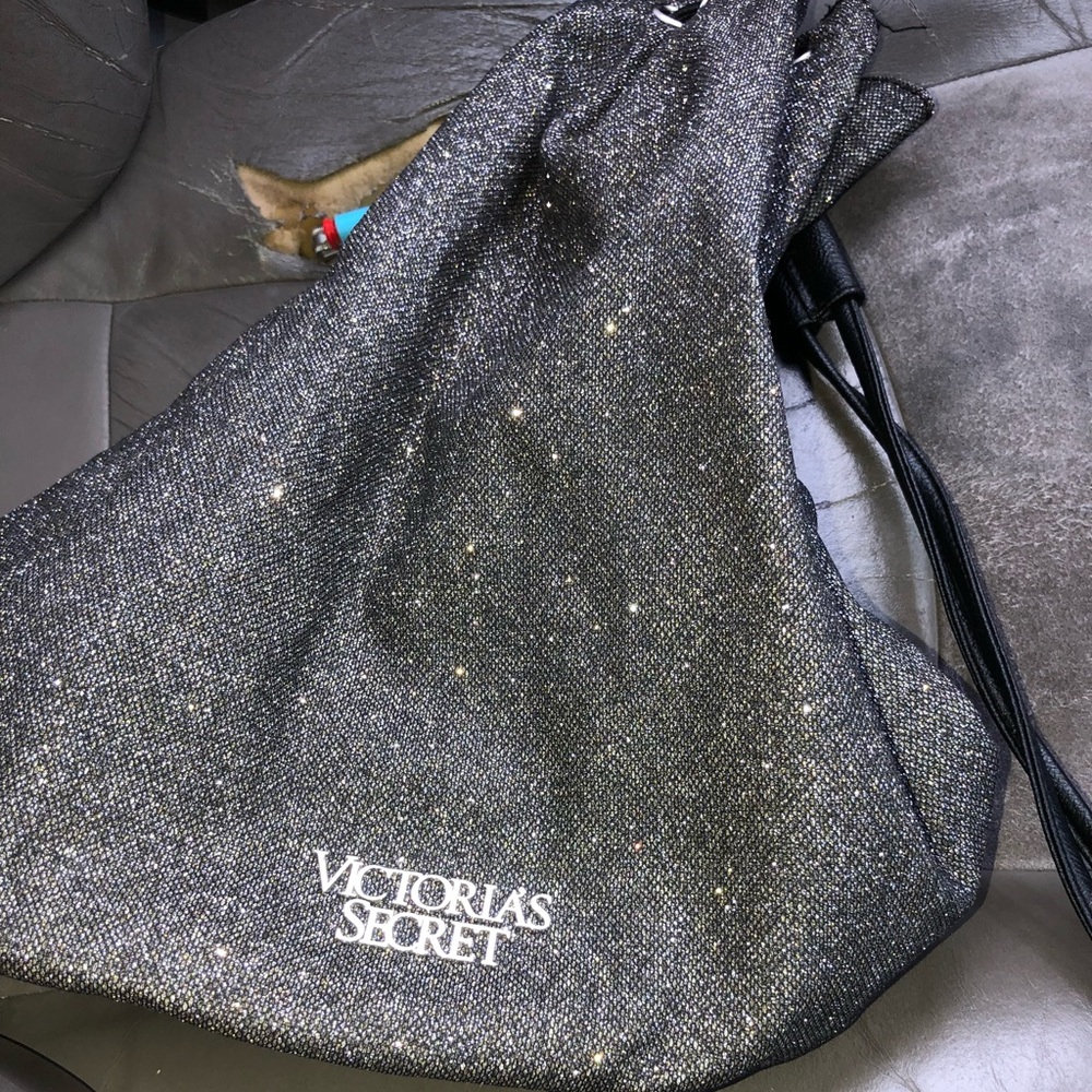 Victoria’s secret glitter drawstring bag